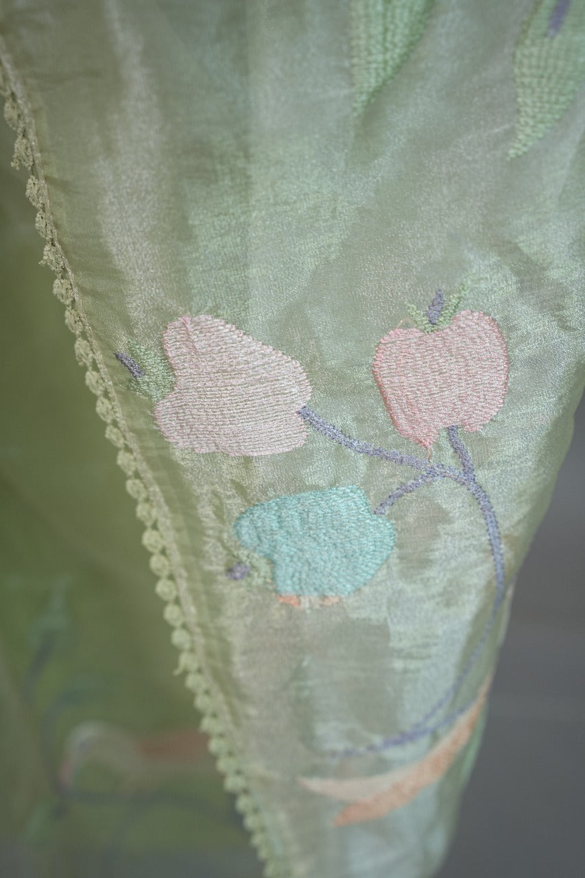 Crushed Organza Saree TSA3367