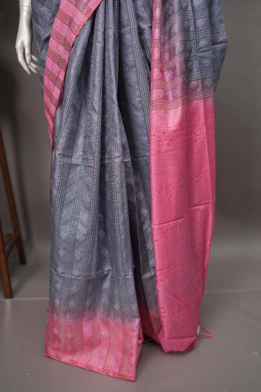 Semi Tussar Saree TSA2159