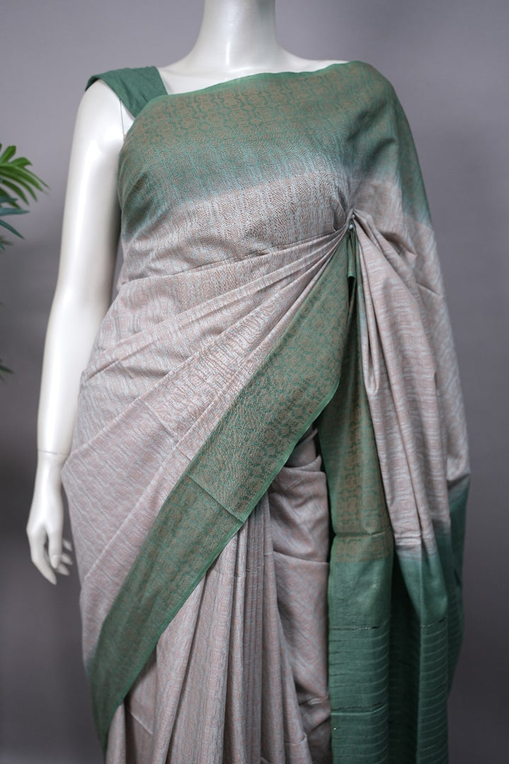 Linen Cotton Saree TSA2174