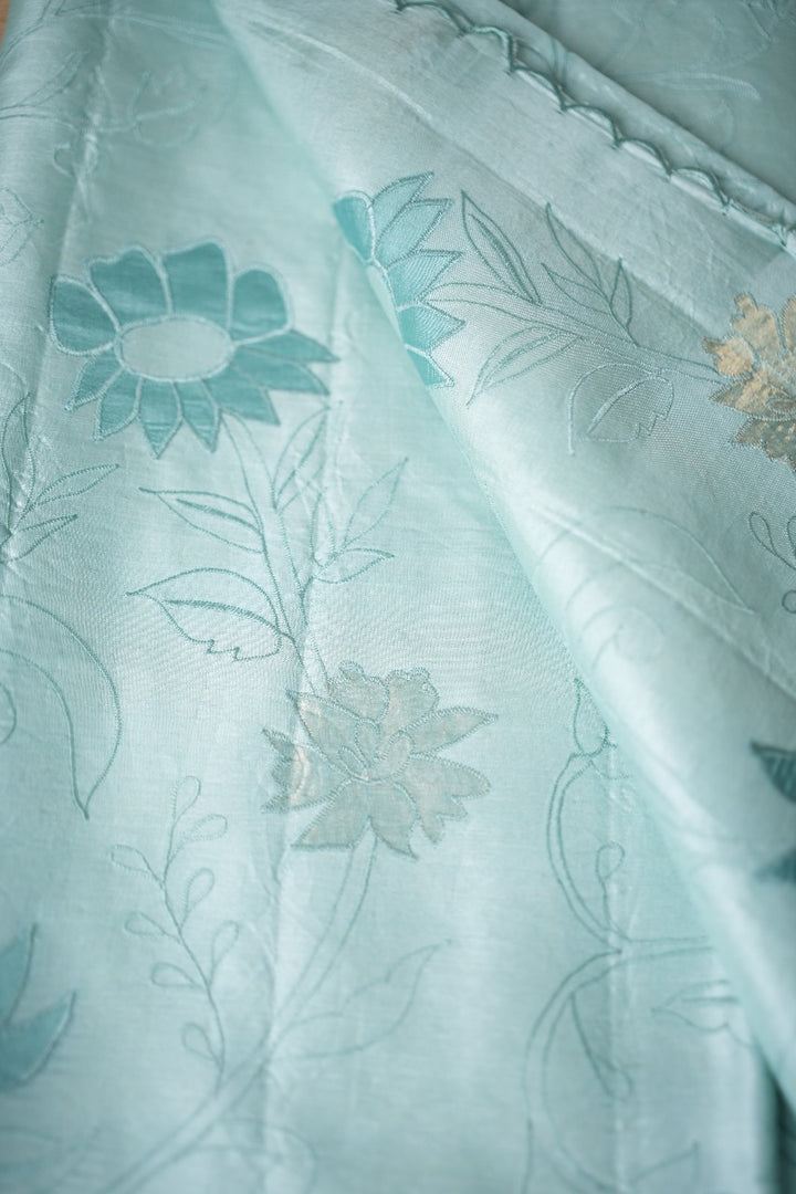 Tissue Applique Saree TSA2382