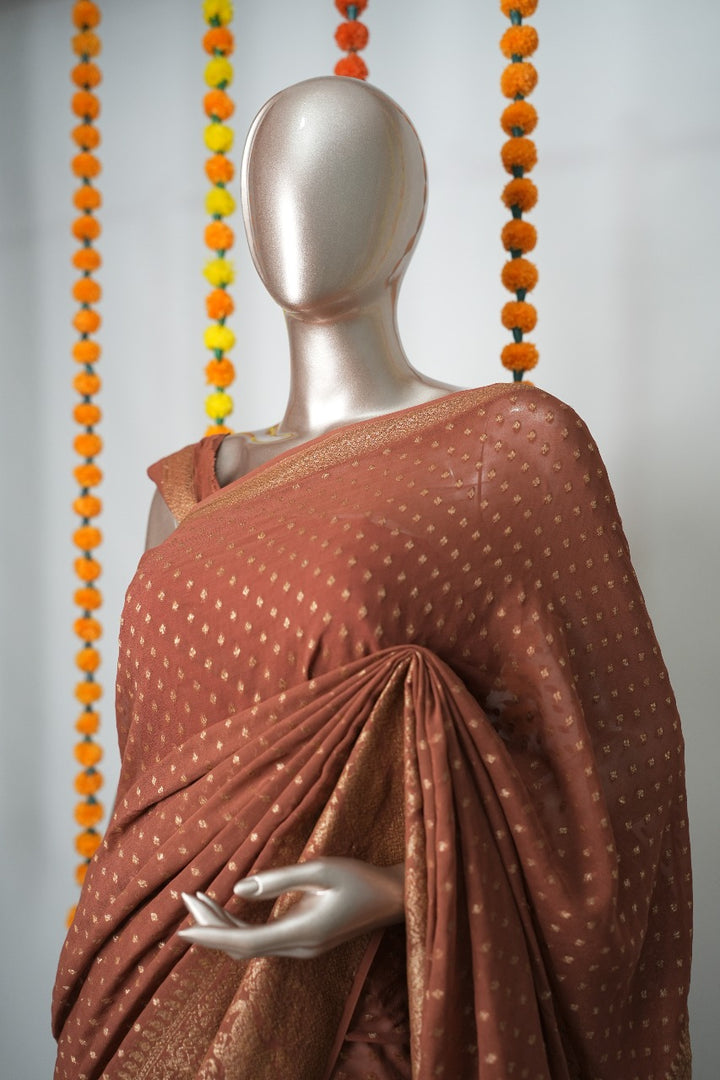 Pure Banarasi Georgette Saree TSA3199