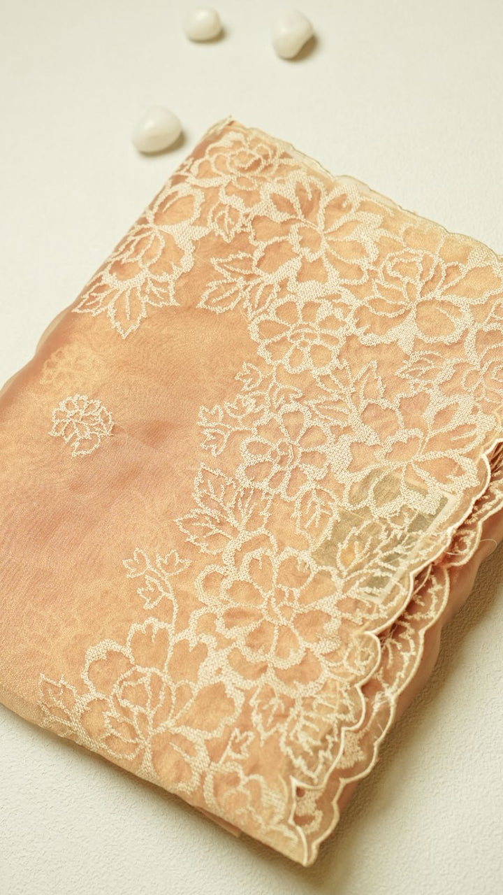 Glass Organza Saree TSA4284