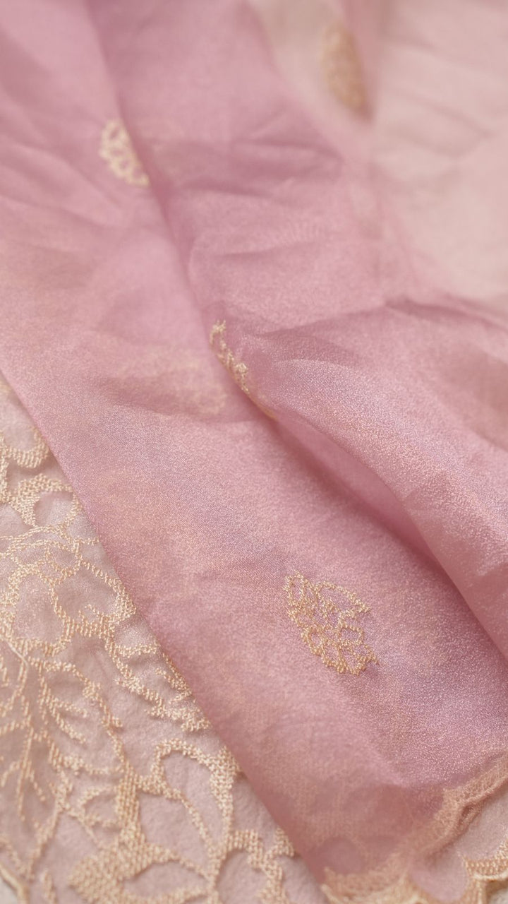 Glass Organza Saree TSA4284